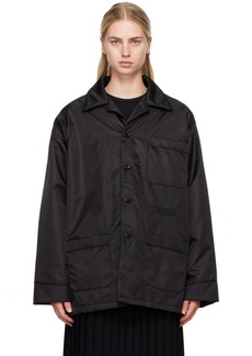 MM6 Maison Margiela Black Spread Collar Jacket