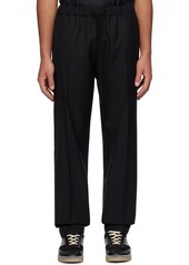 MM6 Maison Margiela Black Tapered Trousers