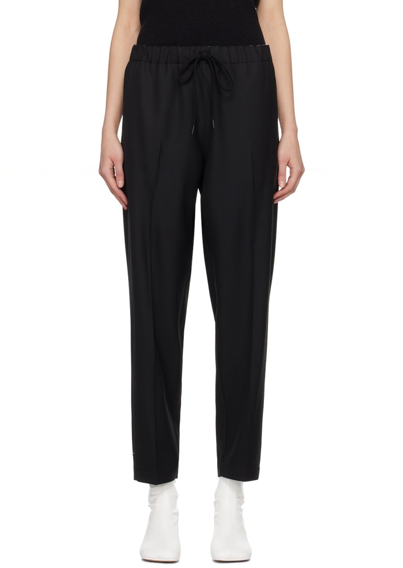 MM6 Maison Margiela Black Tapered Trousers