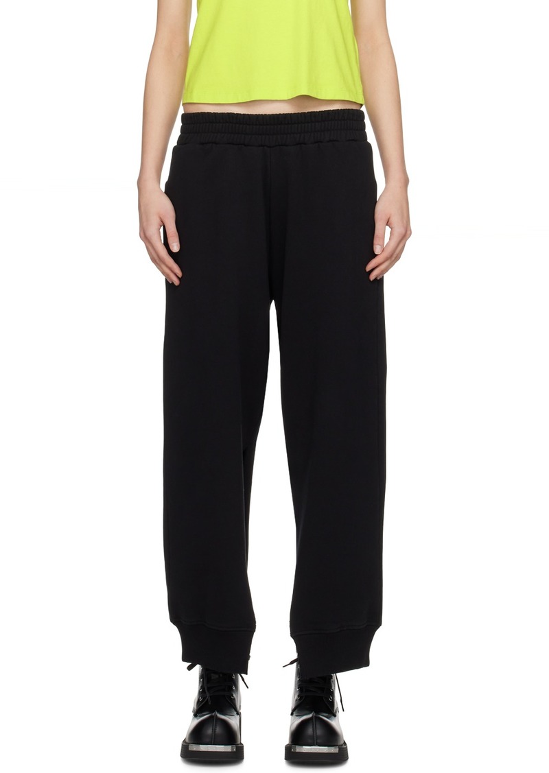 MM6 Maison Margiela Black Vented Sweatpants