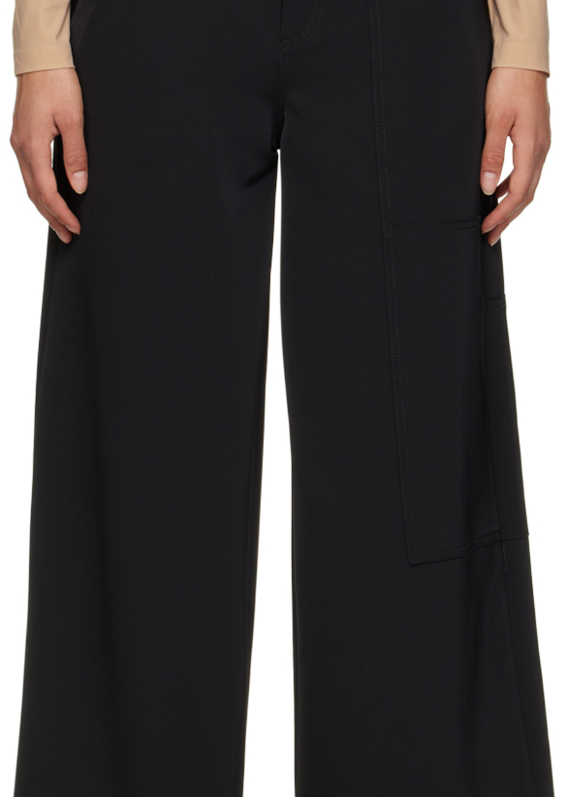 MM6 Maison Margiela Black Wide Trousers