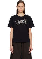 MM6 Maison Margiela Black Worn Numbers T-Shirt