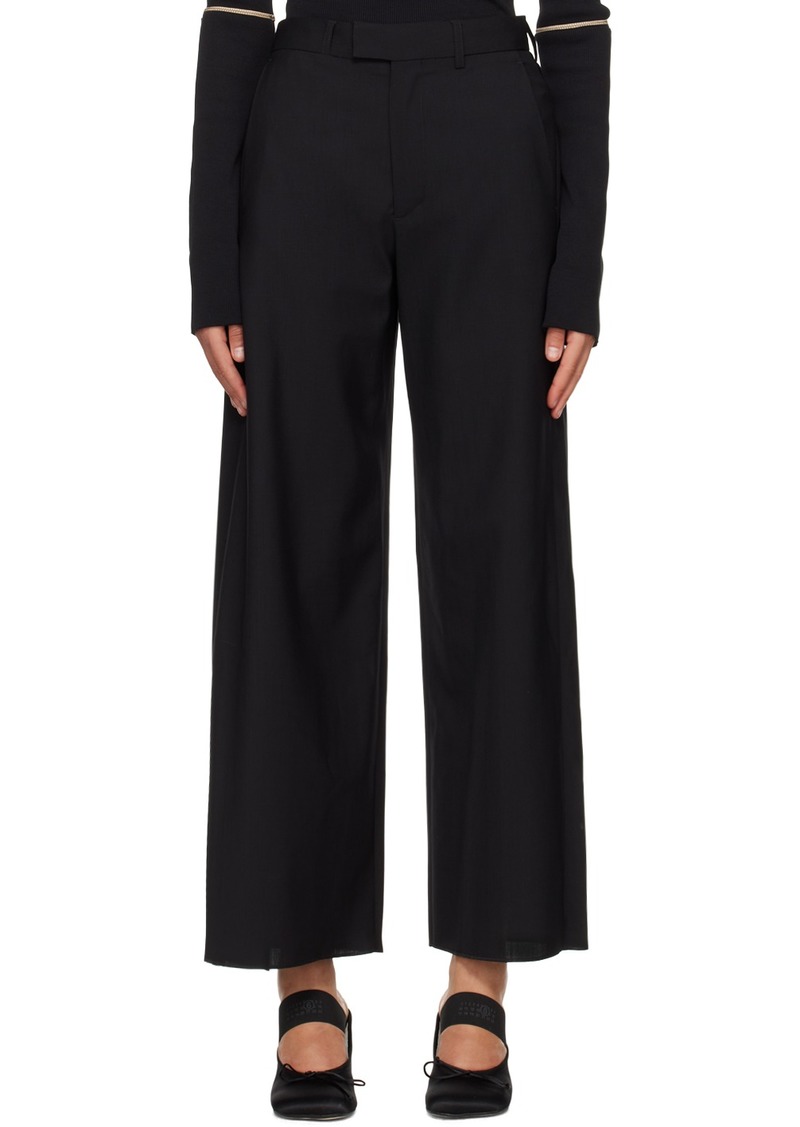 MM6 Maison Margiela Black Wrap Trousers