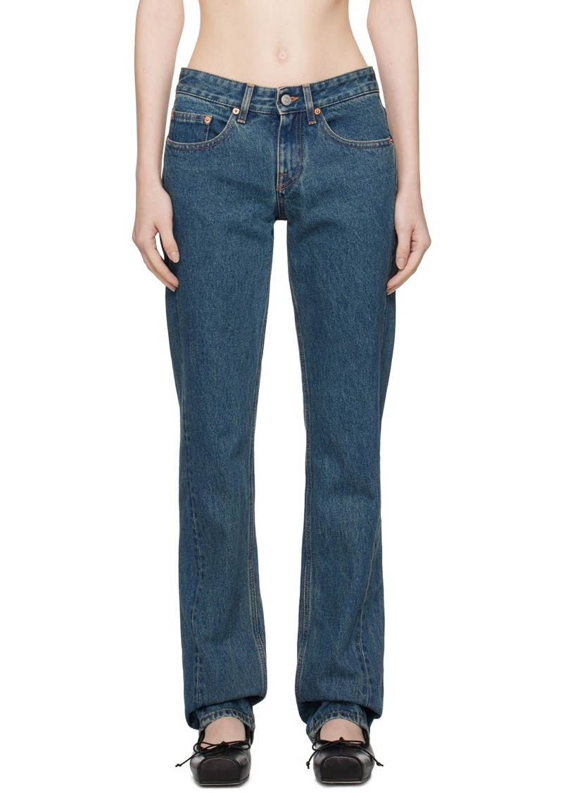 MM6 Maison Margiela Blue Five-Pocket Jeans