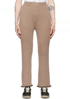 MM6 Maison Margiela Brown Rib Lounge Pants