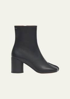 MM6 Maison Margiela Calfskin Block-Heel Ankle Boots