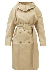 MM6 Maison Margiela Convertible-collar cotton-gabardine trench coat
