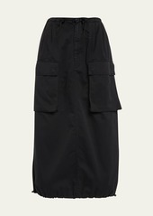 MM6 Maison Margiela Drawstring Cargo Midi Skirt