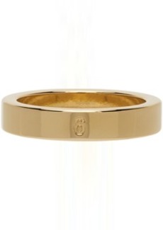 MM6 Maison Margiela Gold 6 Logo Band Ring