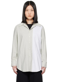 MM6 Maison Margiela Gray Striped Shirt