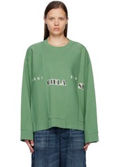 MM6 Maison Margiela Green Band Sweatshirt