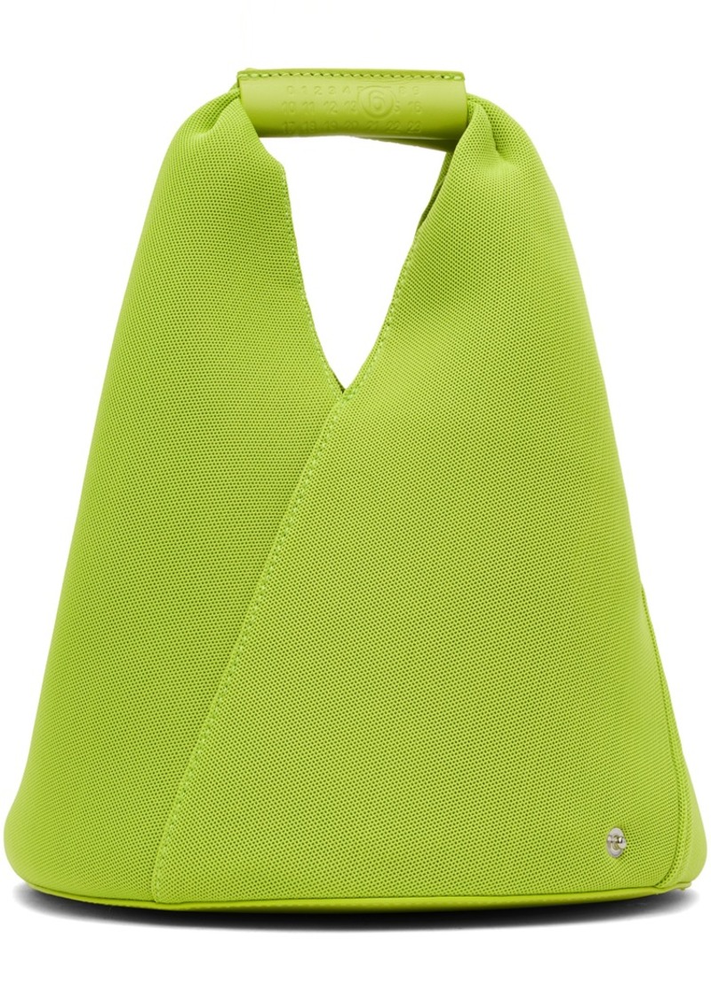 MM6 Maison Margiela Green Triangle Bucket Bag