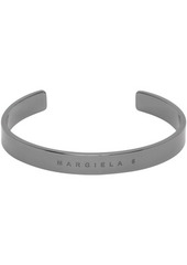 MM6 Maison Margiela Gunmetal Minimal Cuff Bracelet