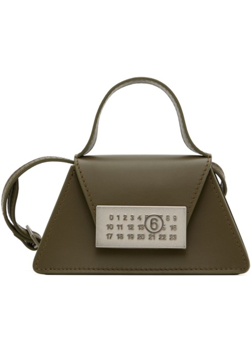 MM6 Maison Margiela Khaki Numeric Mini Crossbody Bag