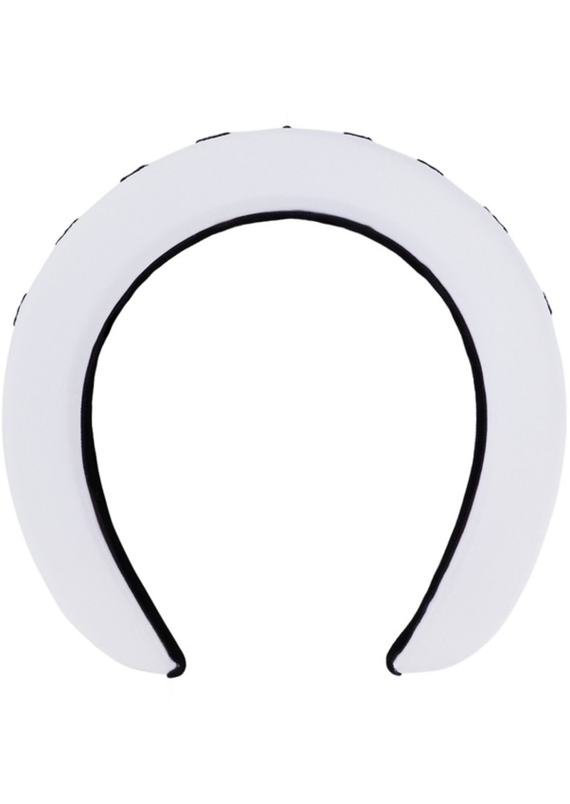 MM6 Maison Margiela Kids White Logo Headband