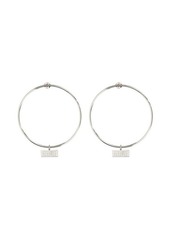 MM6 MAISON MARGIELA LOGO HOOP EARRINGS