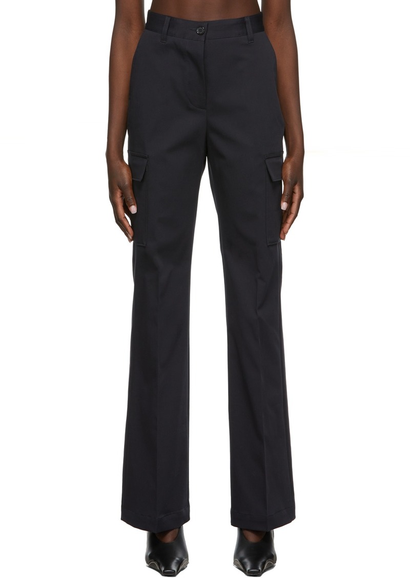 MM6 Maison Margiela Navy Twill Cargo Trousers