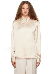 MM6 Maison Margiela Off-White Crinkled Shirt