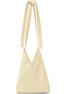 MM6 Maison Margiela Off-White Triangle Crossbody Bag