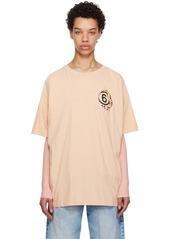 MM6 Maison Margiela Orange Cutout T-Shirt