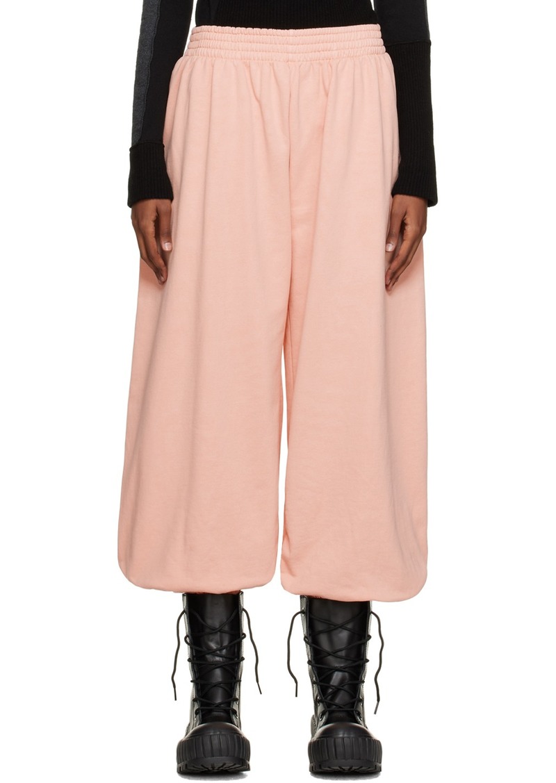 MM6 Maison Margiela Pink Balloon Leg Lounge Pants