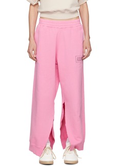 MM6 Maison Margiela Pink Vented Sweatpants