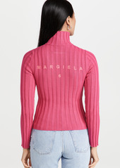 MM6 Maison Margiela Ribbed Zip Sweater