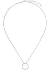 MM6 Maison Margiela Silver Brass Minimal Logo Necklace