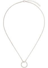 MM6 Maison Margiela Silver Brass Minimal Logo Necklace