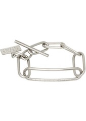 MM6 Maison Margiela Silver Elongated Bracelet