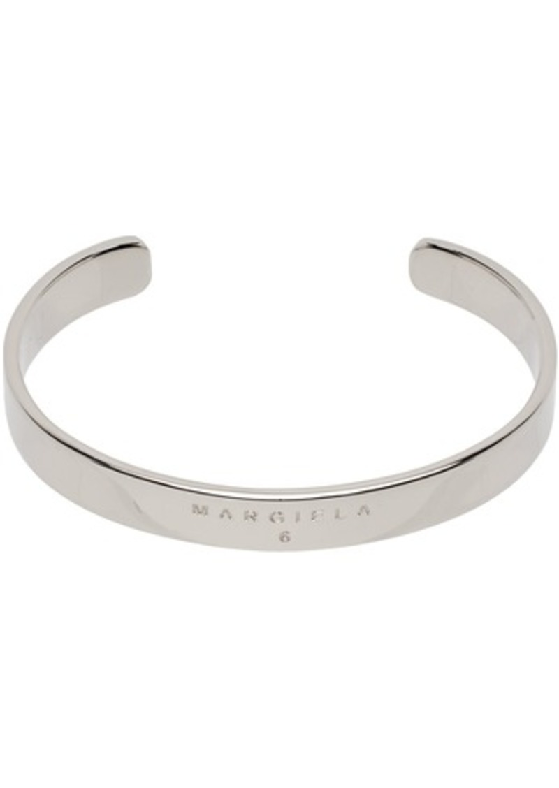MM6 Maison Margiela Silver Minimal Cut Bracelet