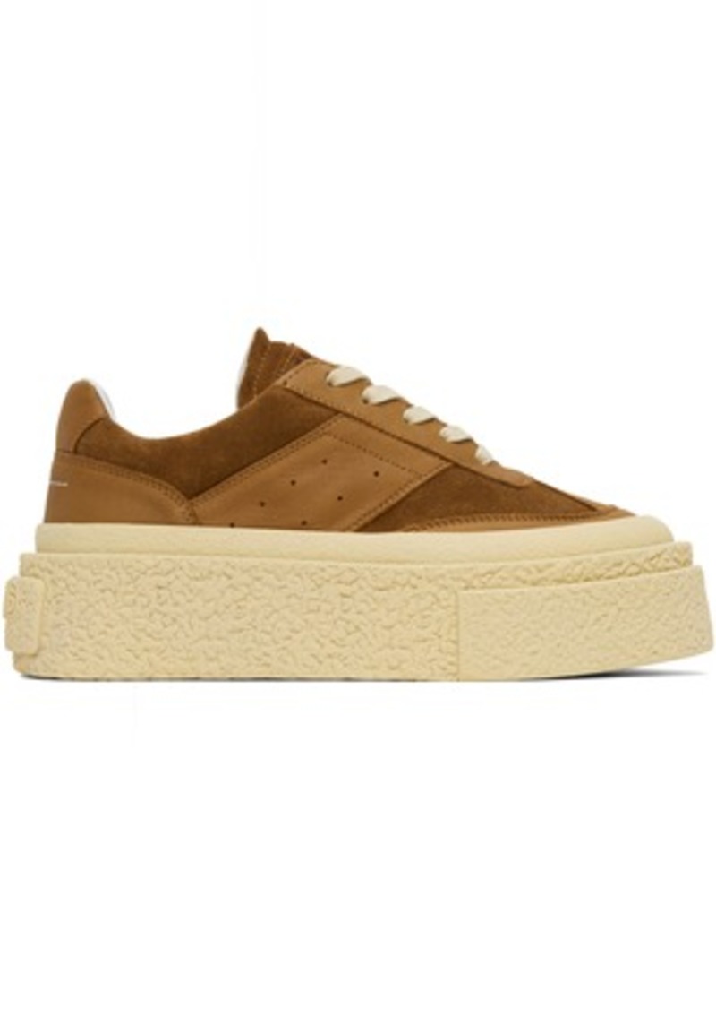 MM6 Maison Margiela Tan Platform Sneakers