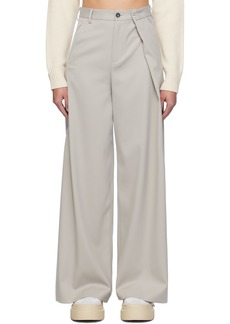 MM6 Maison Margiela Taupe Safety-Pin Trousers