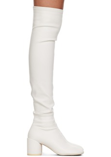 MM6 Maison Margiela White Anatomic Boots
