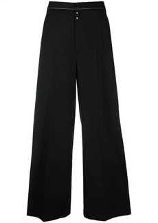 MM6 MAISON MARGIELA WIDE LEG TROUSERS WITH STITCHING