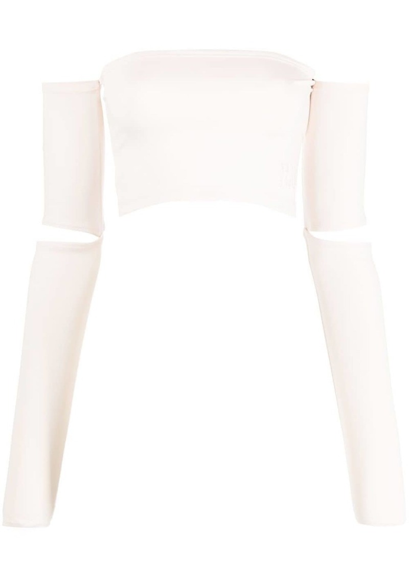 Maison Margiela cut-out crop top