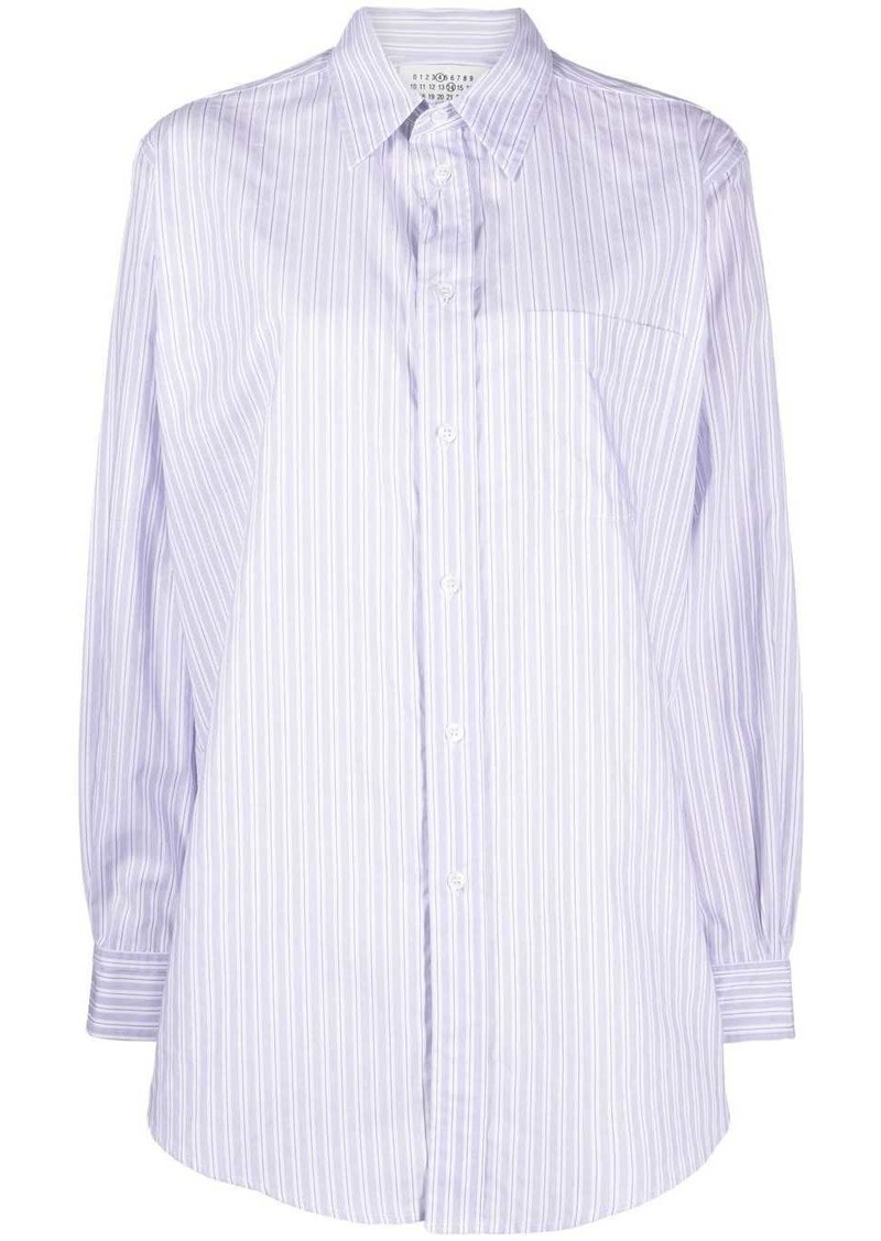 Maison Margiela pinstriped poplin shirt