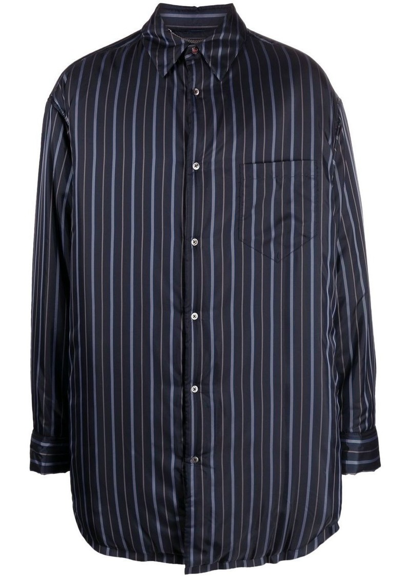 Maison Margiela striped padded shirt