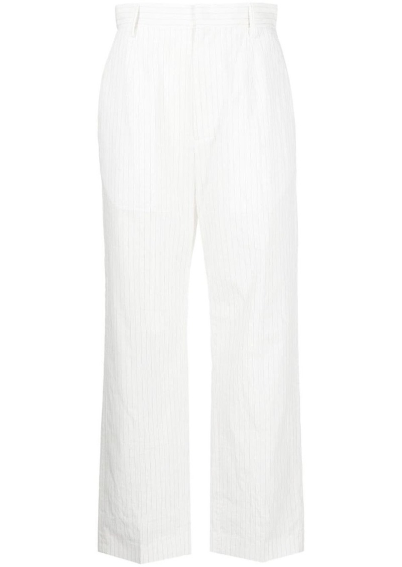 Maison Margiela pinstripe cropped trousers