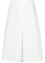 Maison Margiela pinstriped midi skirt