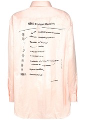 Maison Margiela Printed Cotton Satin Shirt