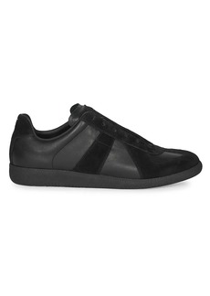 Maison Margiela Replica Leather & Suede Low-Top Sneakers
