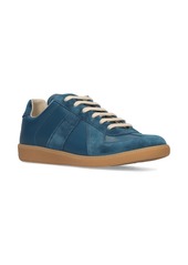 Maison Margiela Replica Leather & Suede Low Top Sneakers