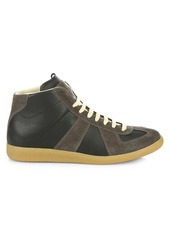 Maison Margiela Replica Leather High-Top Sneakers