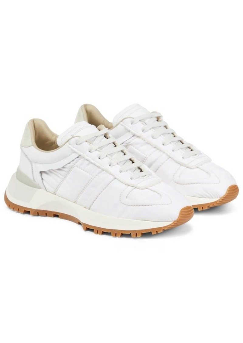 Maison Margiela Leather-trimmed sneakers