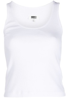 Maison Margiela ribbed cotton tank top