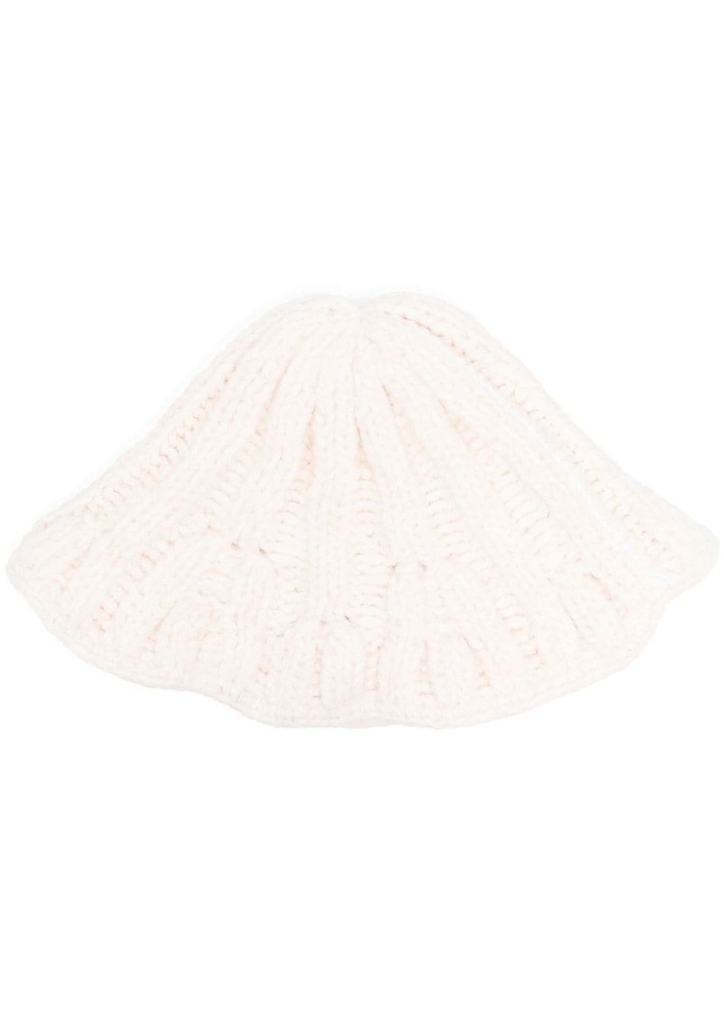 Maison Margiela ribbed knit bucket hat