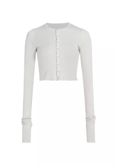 Maison Margiela Seamed Rib-Knit Cardigan