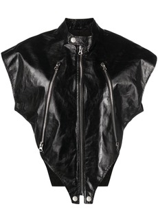 Maison Margiela short-sleeve leather gilet