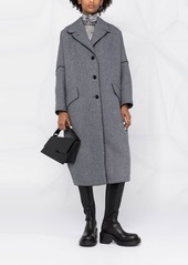 Maison Margiela single-breasted tweed coat